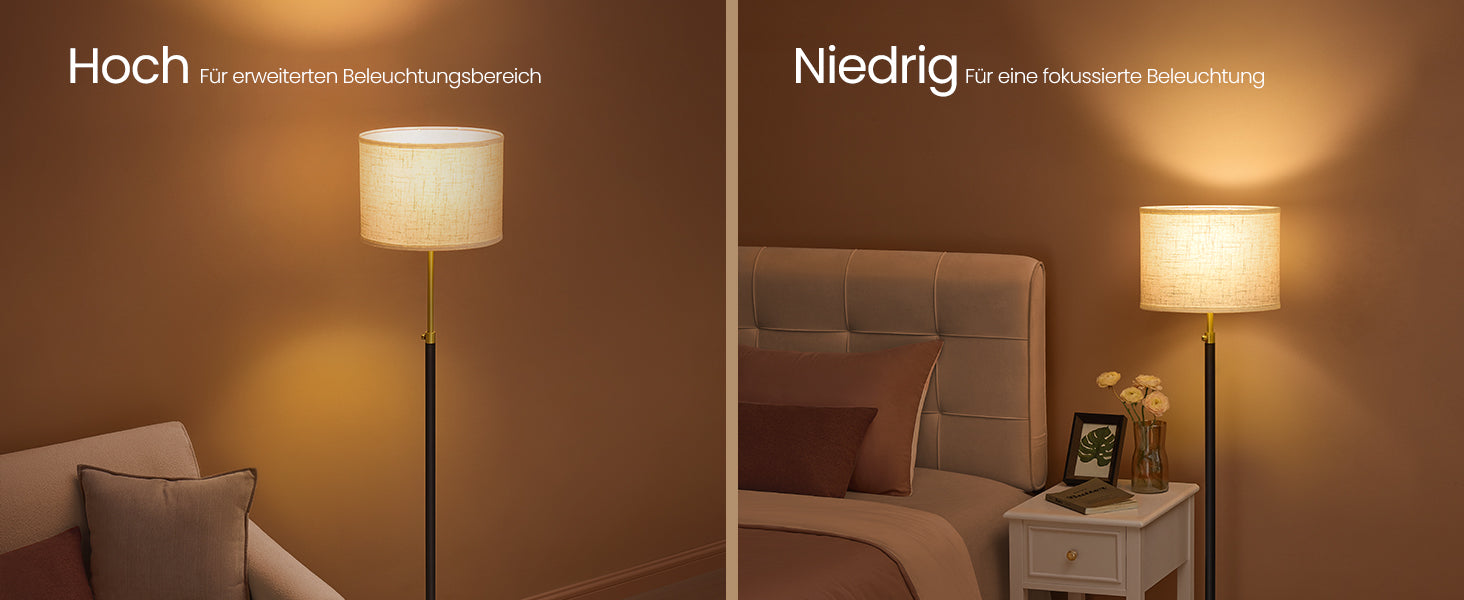 Leeslamp Vloerlamp - Verstelbaar 140-170 Cm