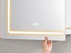 Badkamer Spiegelkast met LED Verlichting en Stopcontact
