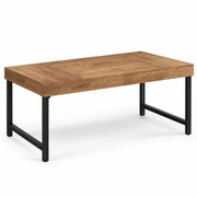 Eettafel - 140 cm - Industrieel - Hout & Zwart Metaal