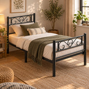 Enkel Metalen Bedframe - 90x200cm