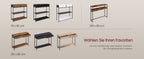 Smalle Consoletafel 80 cm met 2 Stoffen Lades