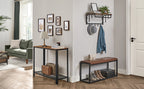 Wandkapstok met Plank en Haken 66–80 cm