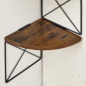 Hoek Wandplank 5-Lagen Zigzag Design - Boekenplank