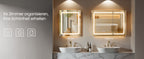 Badkamer Spiegelkast met LED Verlichting en Stopcontact