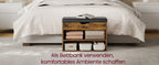 Schoenenbank - 3 Niveaus - Met Zitting - Wit-Grijs