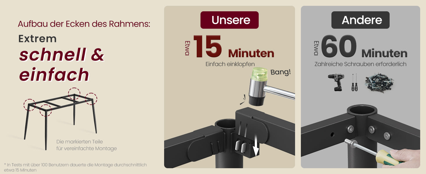 Eettafel voor 4-6 Personen - Landelijke Keuken Tafel