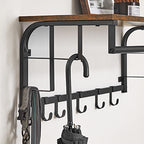 Wandkapstok met Plank en Haken 66–80 cm