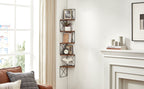 Hoek Wandplank 5-Lagen Zigzag Design - Boekenplank