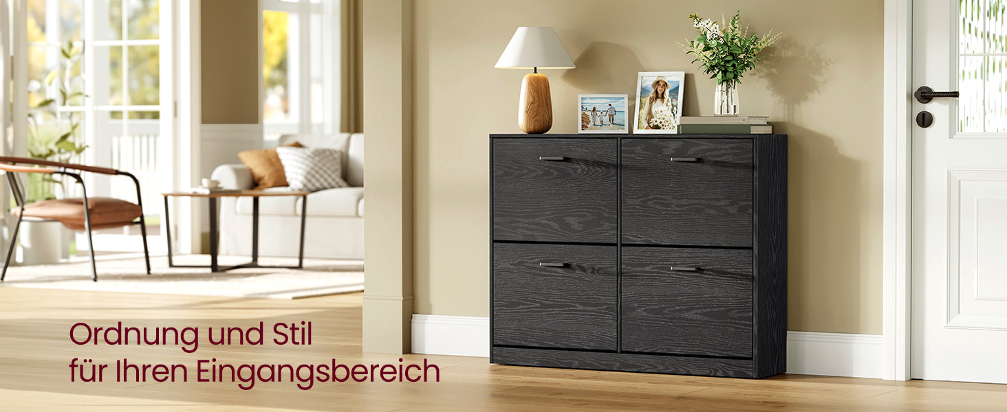 Schoenenkast 4 Kleppen - Verstelbare Vakken