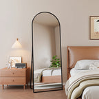 Full Body Staande Spiegel 162x53 cm - Gebogen Design