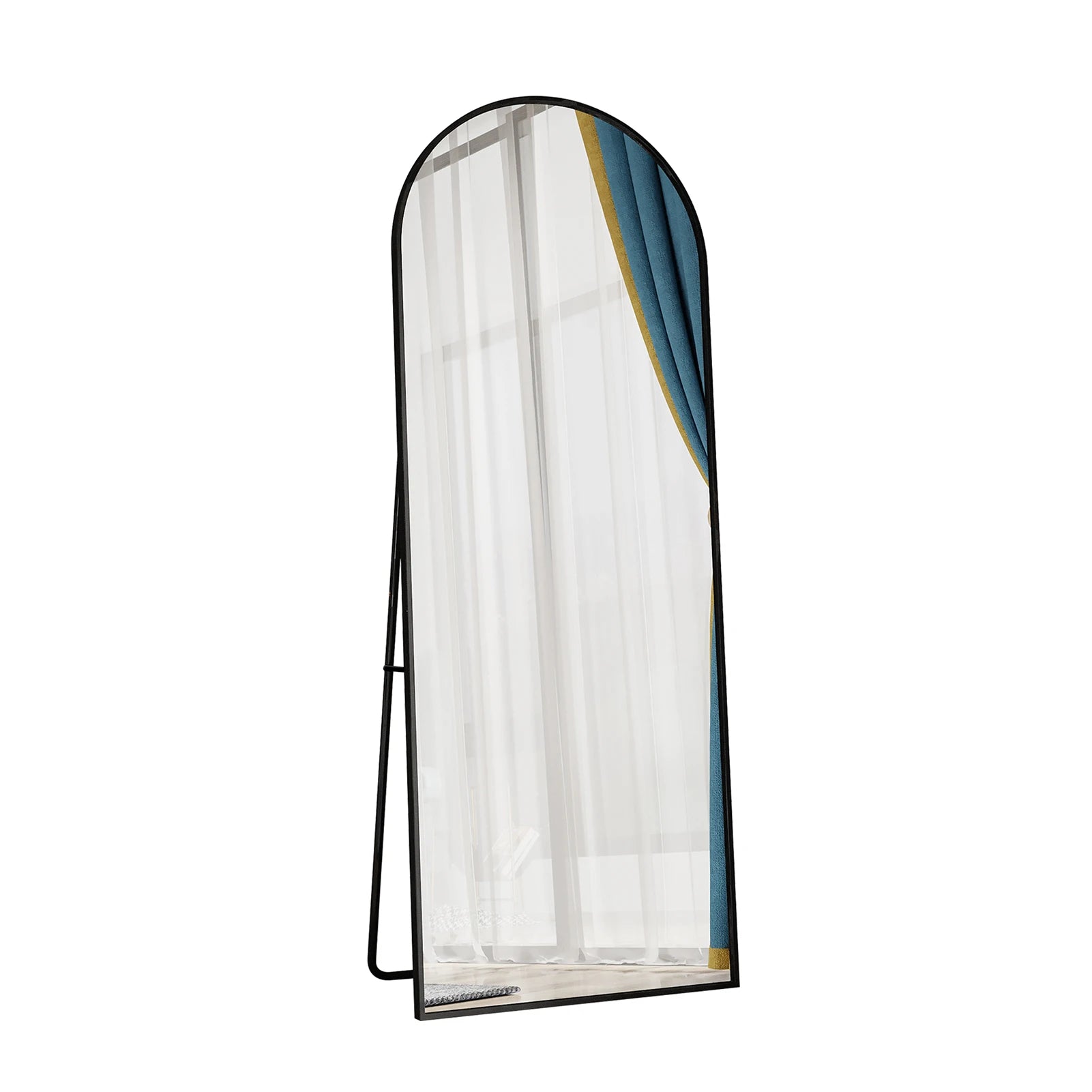 Full Body Staande Spiegel 162x53 cm - Gebogen Design