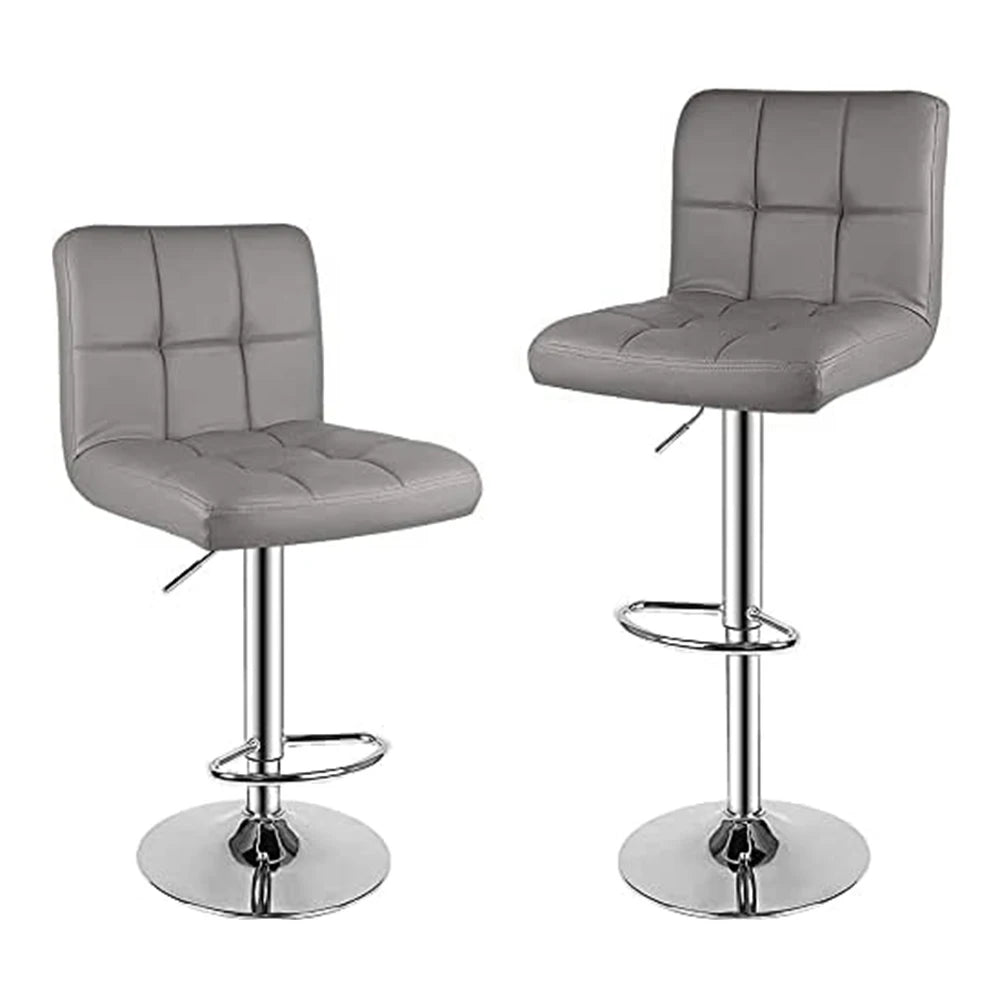 Set Van 2 PU Leren Draaibare Barkrukken