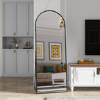 Full Body Staande Spiegel 162x53 cm - Gebogen Design