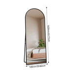 Full Body Staande Spiegel 162x53 cm - Gebogen Design