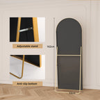 Full Body Staande Spiegel 162x53 cm - Gebogen Design