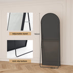 Full Body Staande Spiegel 162x53 cm - Gebogen Design