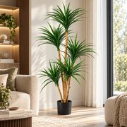 Kunstplant Dracaena 150 cm – Realistische Yucca Kunstboom – Verstelbare Bladeren