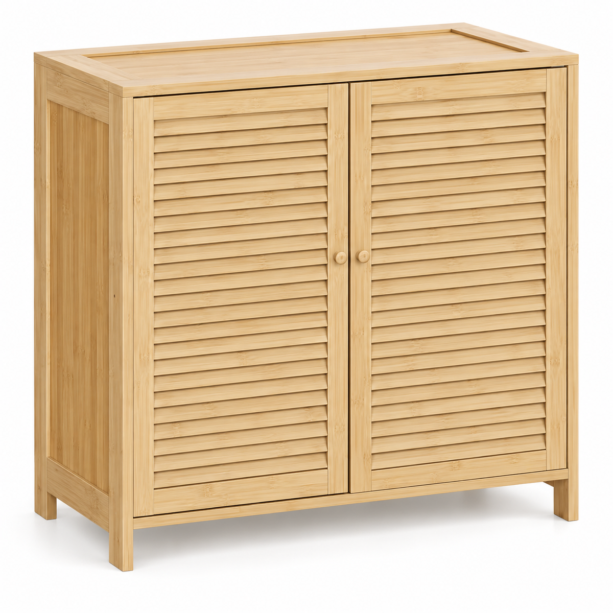 Bamboe Schoenenkast – 14 Paar – 80 x 35 x 80 cm – Verstelbare Planken – Naturel