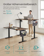 Elektrisch Verstelbaar Bureau 160 cm - Sta Zit Bureau