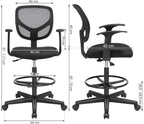Ergonomische Bureaustoel - Verstelbaar met Voetsteun