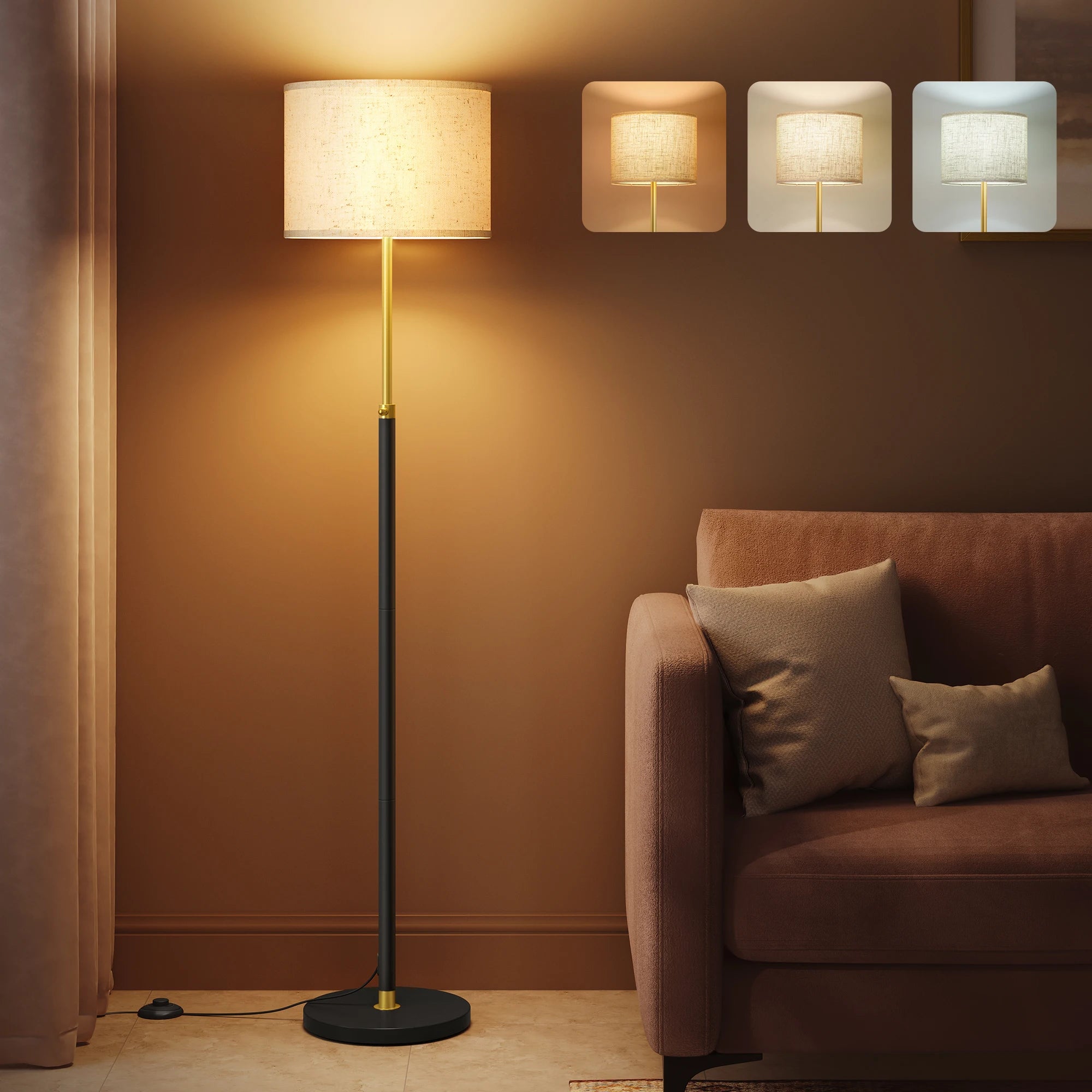 Leeslamp Vloerlamp - Verstelbaar 140-170 Cm