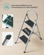 3-Traps Ladder - Antislip - Met Handrail