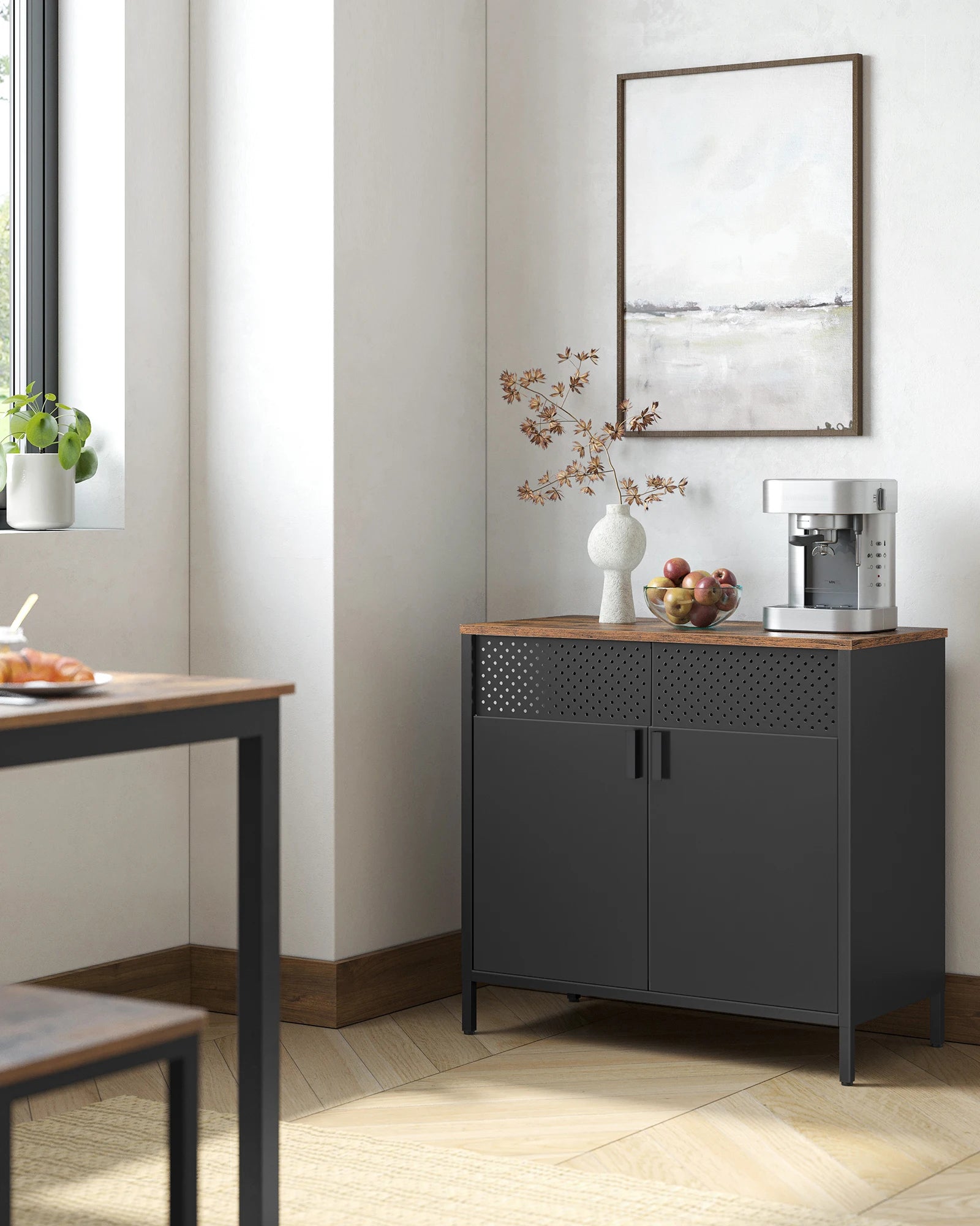 Keuken Sideboard Kast met Dubbele Deur - Industrieel