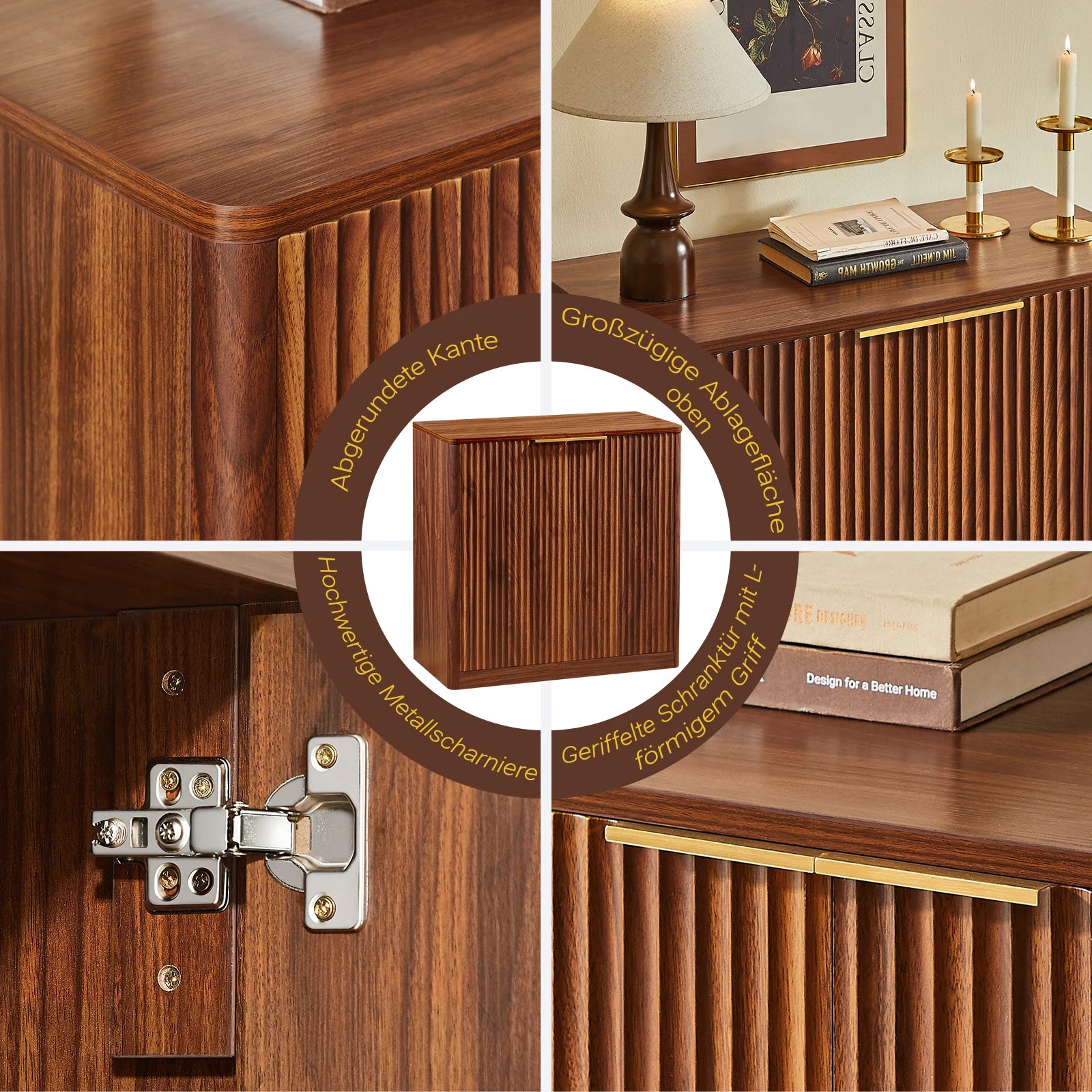 Sideboard Modern - Verstelbare Planken - 120x40x76 Cm