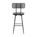 360° Draaibare Barkruk Set Van 2 - Rugleuning - Faux Leather