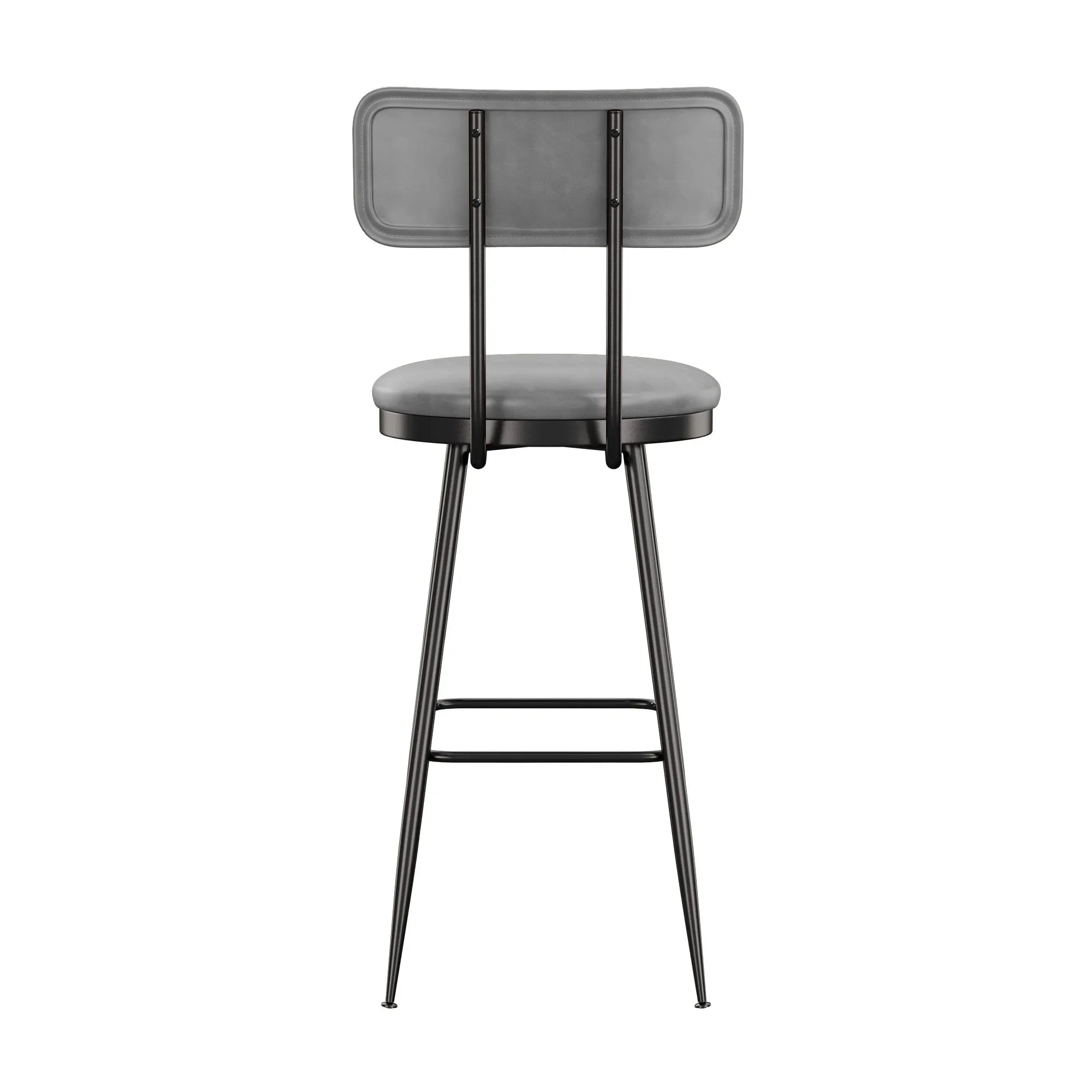360° Draaibare Barkruk Set Van 2 - Rugleuning - Faux Leather