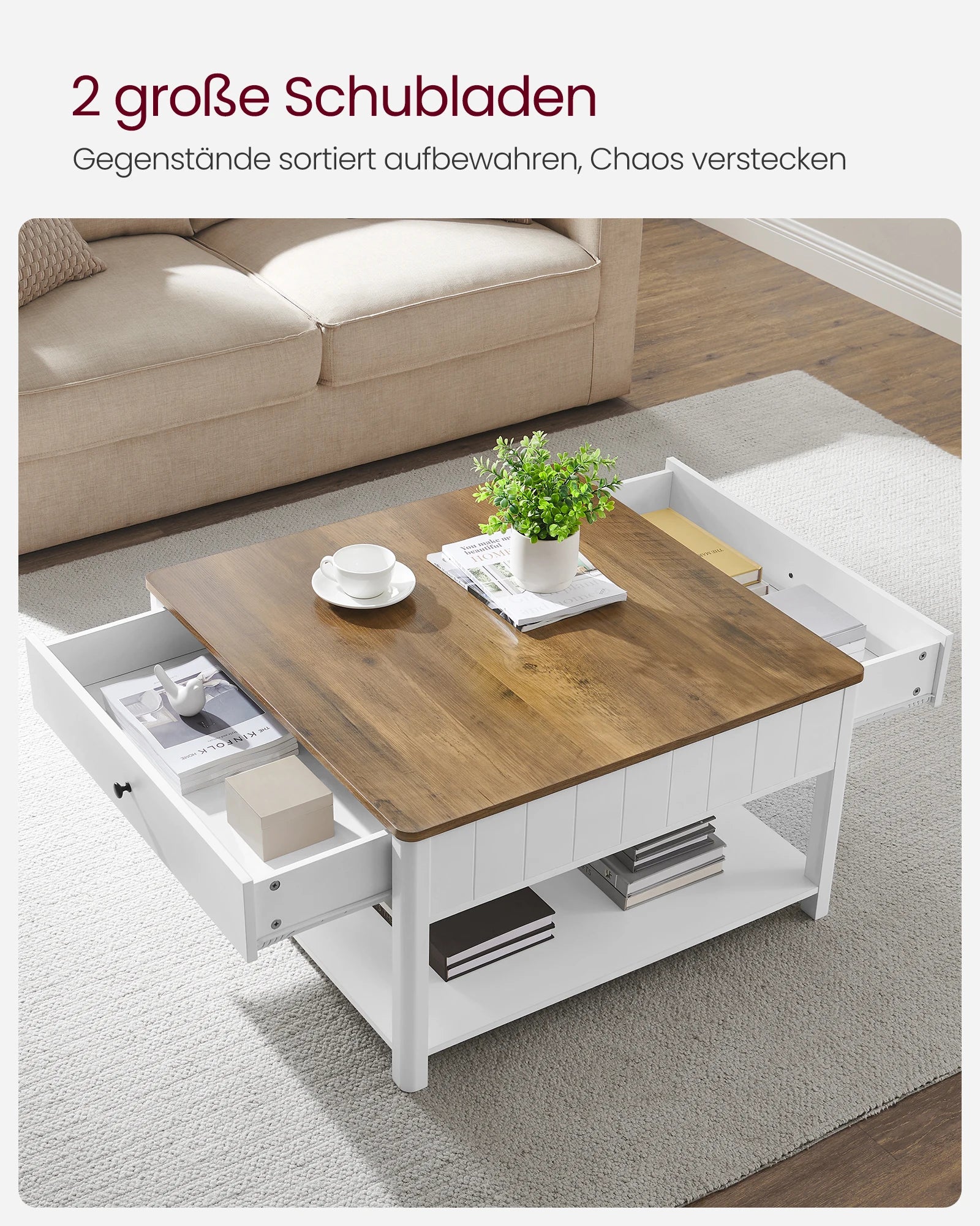 Salontafel - 2 Lades - Woonkamer