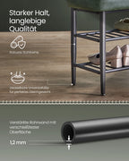 Schoenenbank - Kunstleer - 30x80x50 Cm