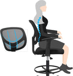 Ergonomische Bureaustoel - Verstelbaar met Voetsteun