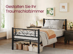 Enkel Metalen Bedframe 90x200 Cm