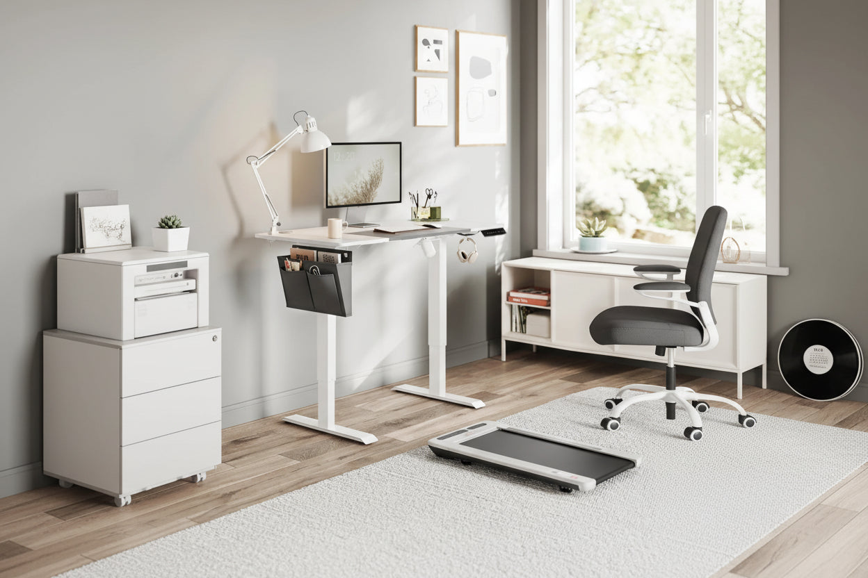 Elektrisch Verstelbaar Bureau 120x60 cm – Hoogte 72-120 cm – Continu Verstelbaar – Spliced Plate – Ergonomisch Zit-Sta Bureau