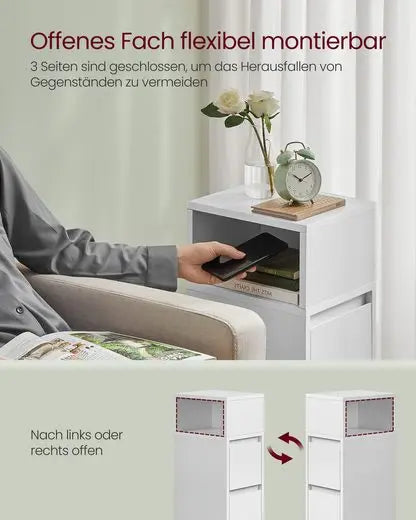 Set Nachtkastjes - Smal - Met Lades