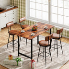 360° Draaibare Barkruk Set Van 2 - Rugleuning - Faux Leather