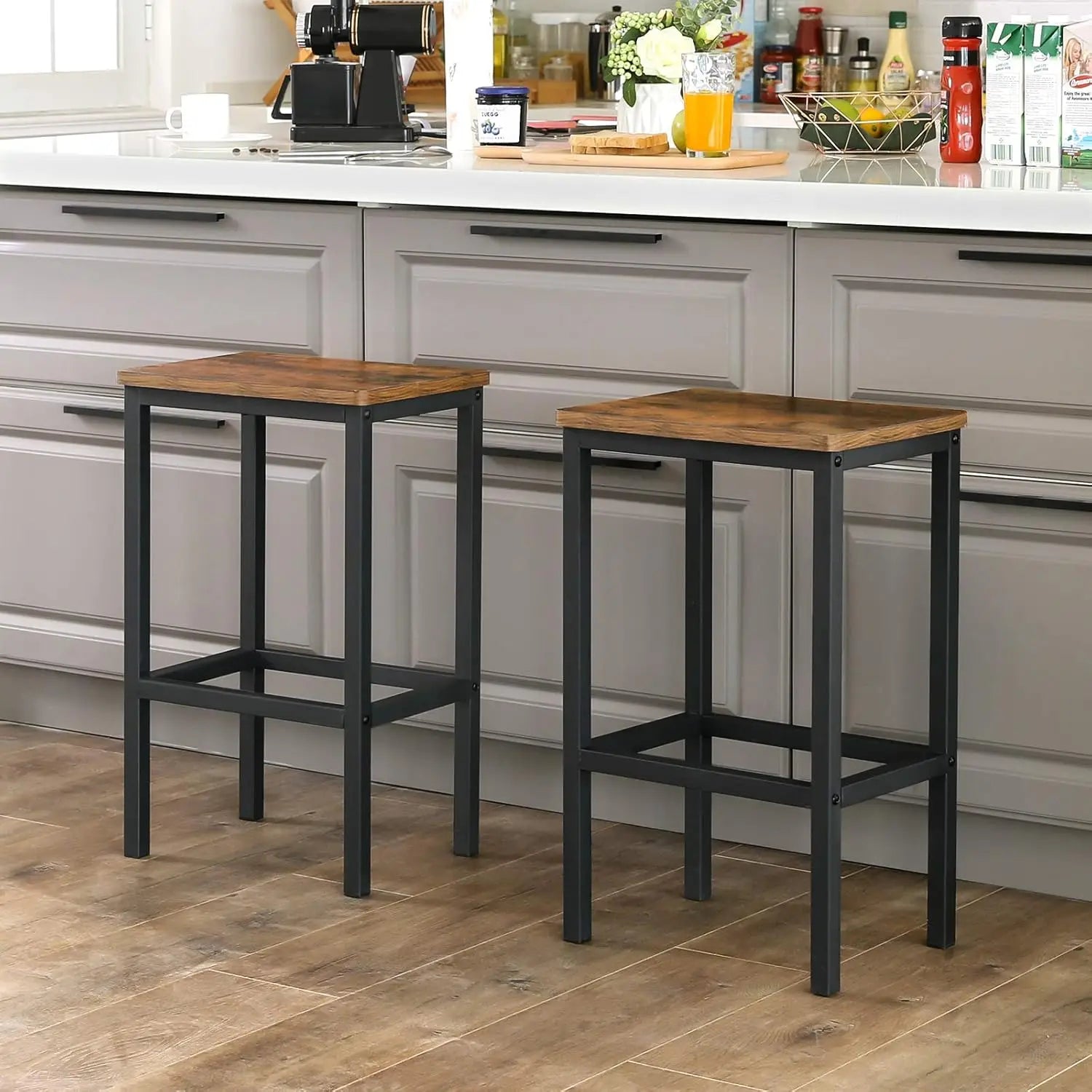 Barkruk Set van 2 - 120 kg Draagkracht Keuken Stoel