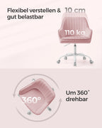 Draaibare Bureaustoel - Velvet - Schuimzitting