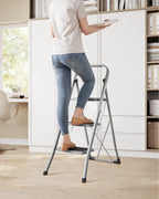 3-Traps Ladder - Antislip - Met Handrail