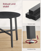Ronde Eettafel 80 cm - Kleine Keuken Tafel Industrieel