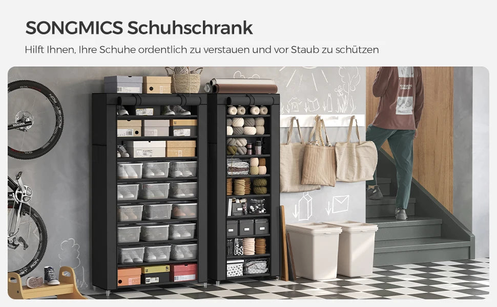 Schoenenrek 10 Niveaus - Met Stofhoes