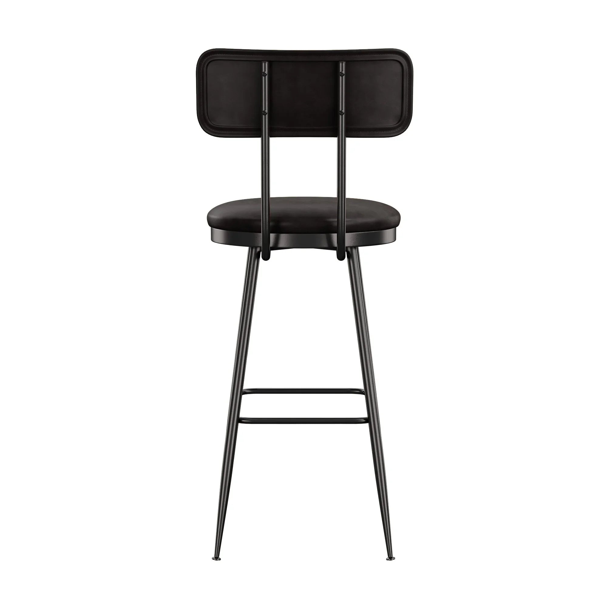 360° Draaibare Barkruk Set Van 2 - Rugleuning - Faux Leather
