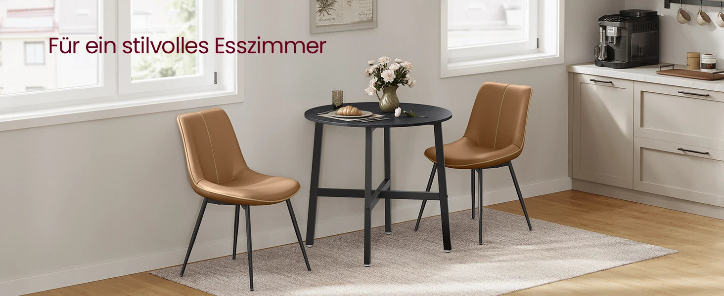 Ronde Eettafel 80 cm - Kleine Keuken Tafel Industrieel