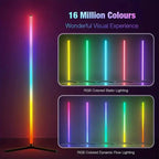 Smart RGB LED Hoek Vloerlamp met Afstandsbediening