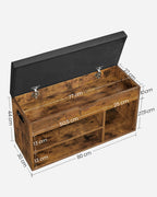 Schoenenbank Met Opbergruimte - 80x30x44 Cm