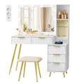 Kaptafel Set - Met Kruk - LED-Spiegel