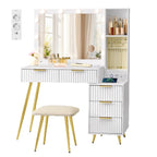 Kaptafel Set - Met Kruk - LED-Spiegel