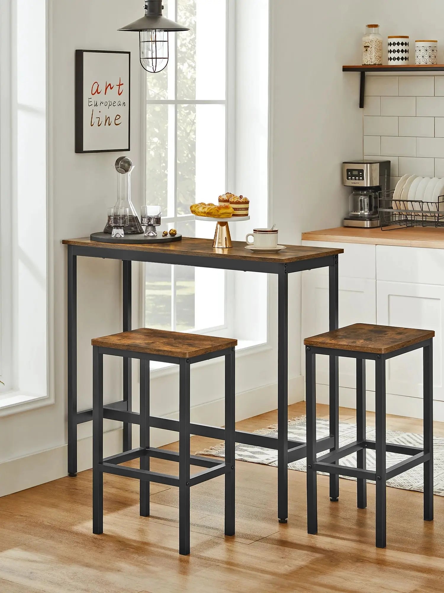 Barkruk En Bartafel Set - Industrieel