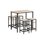 Bistro Bartafel Set 5-Delig met 4 Stoelen - Eetgroep
